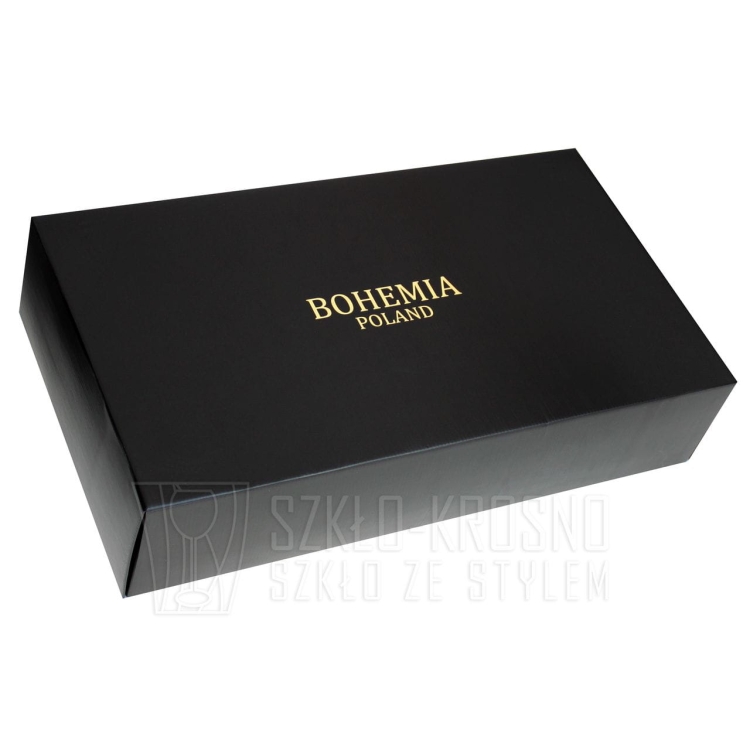 Ekskluzywny zestaw do whisky Bohemia Quadro 6+1 Kryształ