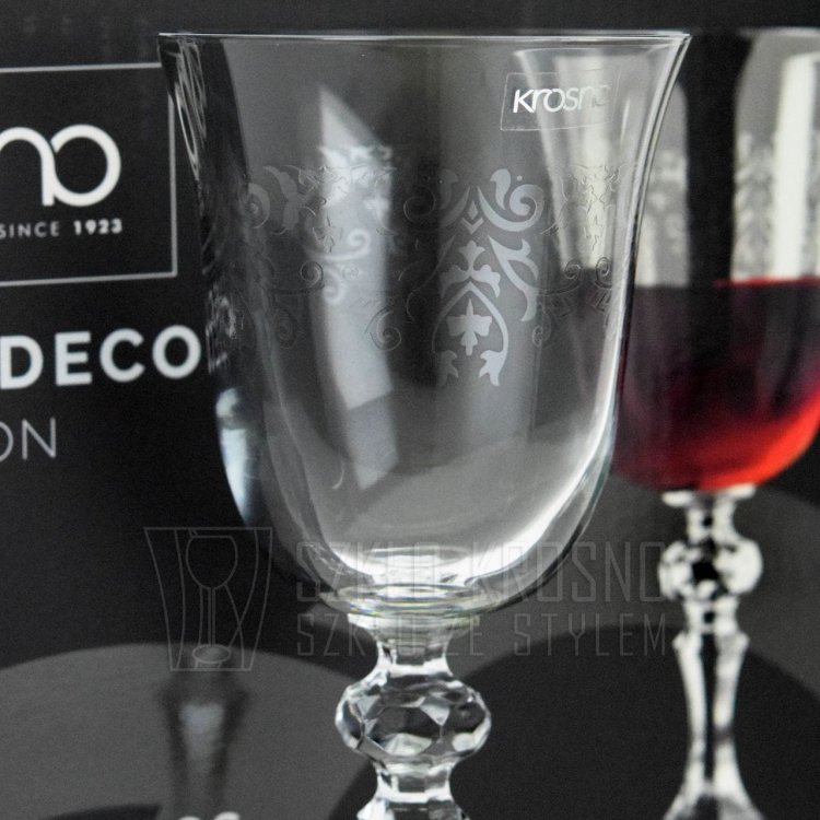 Kieliszki do wina czerwonego KROSNO Prestige KRISTA-DECO 220ml