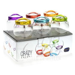 Kolorowe kieliszki Bohemia CRAZY 60 ml