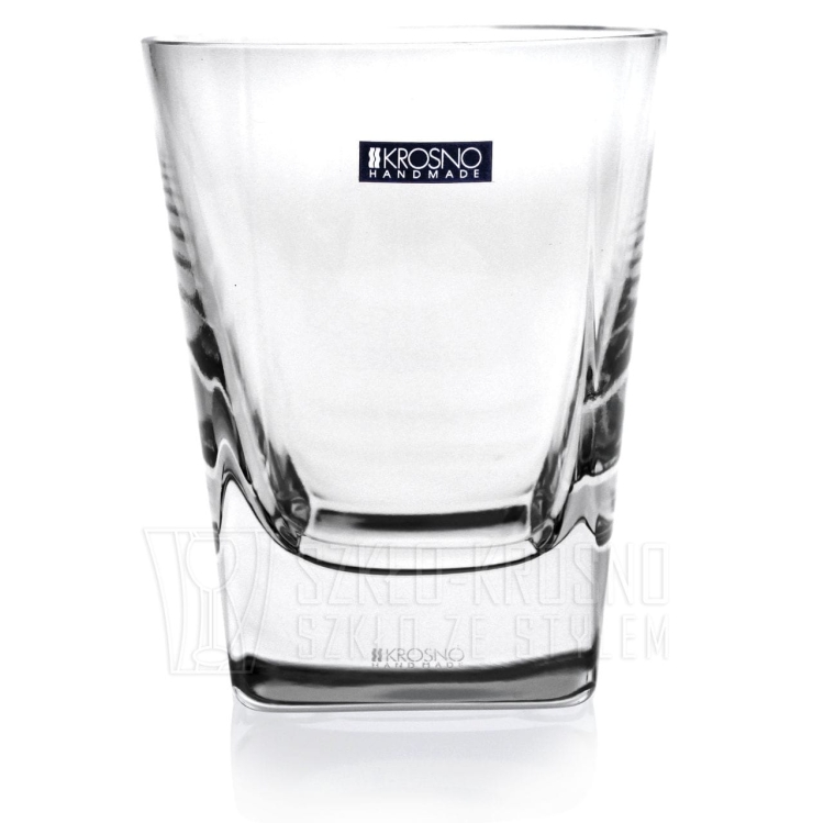 Szklanki do whisky kwadratowe KROSNO Handmade CARO 280ml