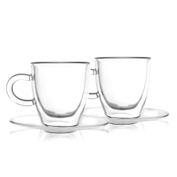 Zestaw 2 filiżanek do espresso z podwójną ścianką Amo 50 ml