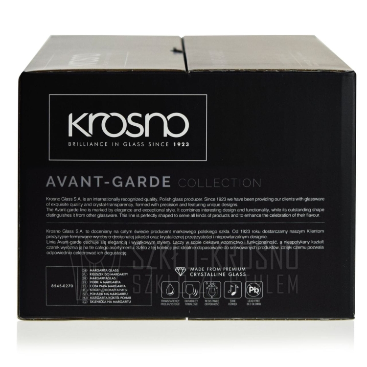 Kieliszki do margarity martini KROSNO Avant-Garde / Mixology 270 ml