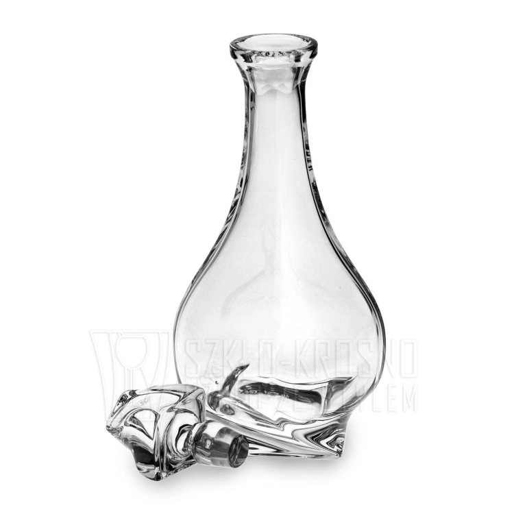 Ekskluzywna KRYSZTAŁOWA karafka do wina Bohemia Quadro 850 ml