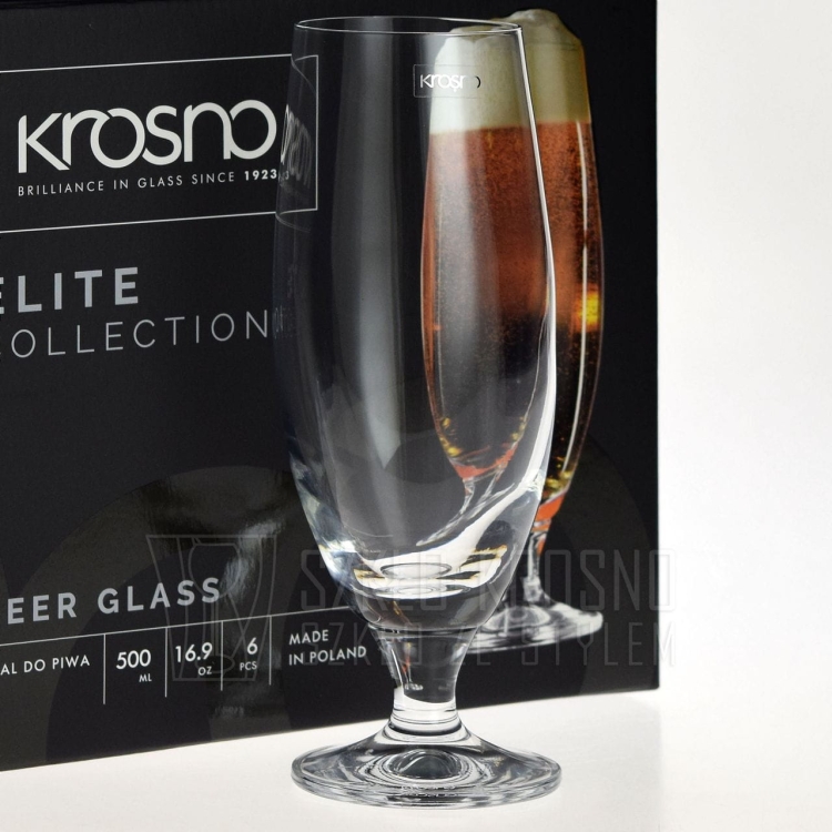 Pokale do jasnego i pszenicznego piwa KROSNO Elite 500ml