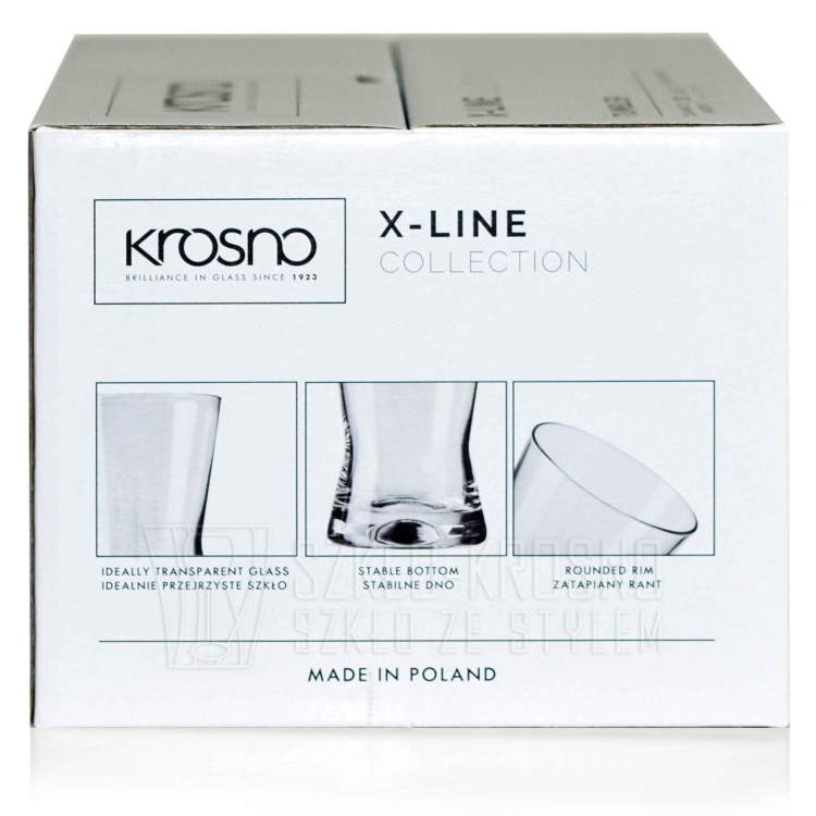 Szklanki do soku drinków KROSNO X-Line | X | IKS | 200 ml