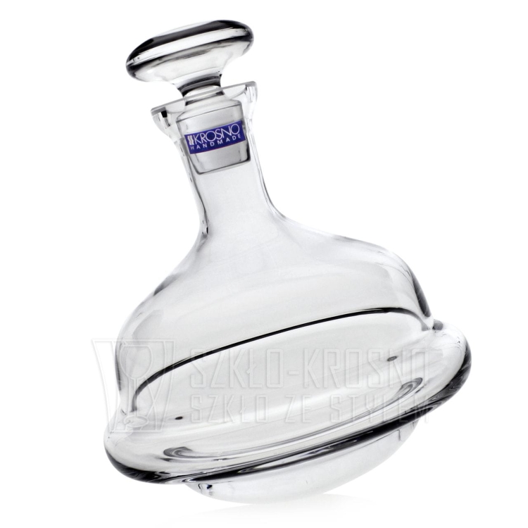Karafka do whisky "bujająca się" KROSNO Handmade ROLY-POLY 750ml