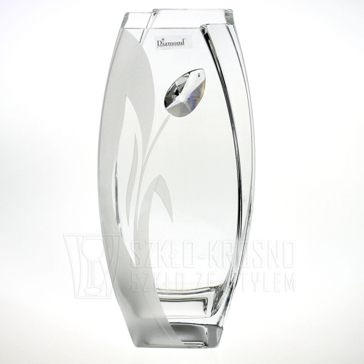 Wazon dekoracyjny SWAROVSKI 26cm "Tulipan"