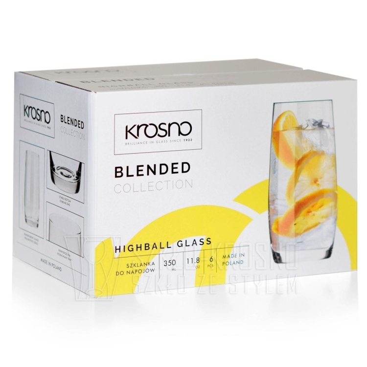 Szklanki long drink do drinków KROSNO Blended 350 ml