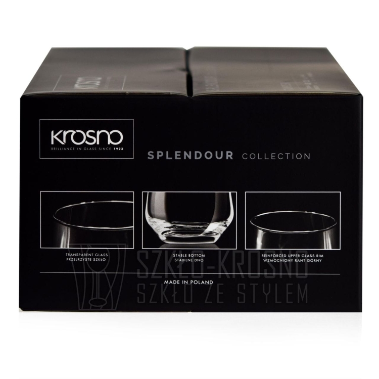 Szklanki do whisky, soku, wody, napojów KROSNO Splendour 400ml