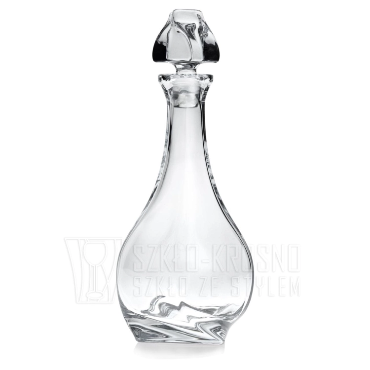 Ekskluzywna KRYSZTAŁOWA karafka do wina Bohemia Quadro 850 ml